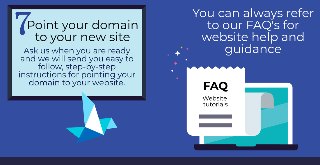 7. point your domain to your new site,