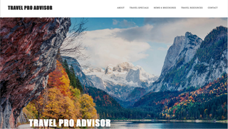 Travel Pro Advisor homepage