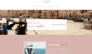 Esprit travel home page image