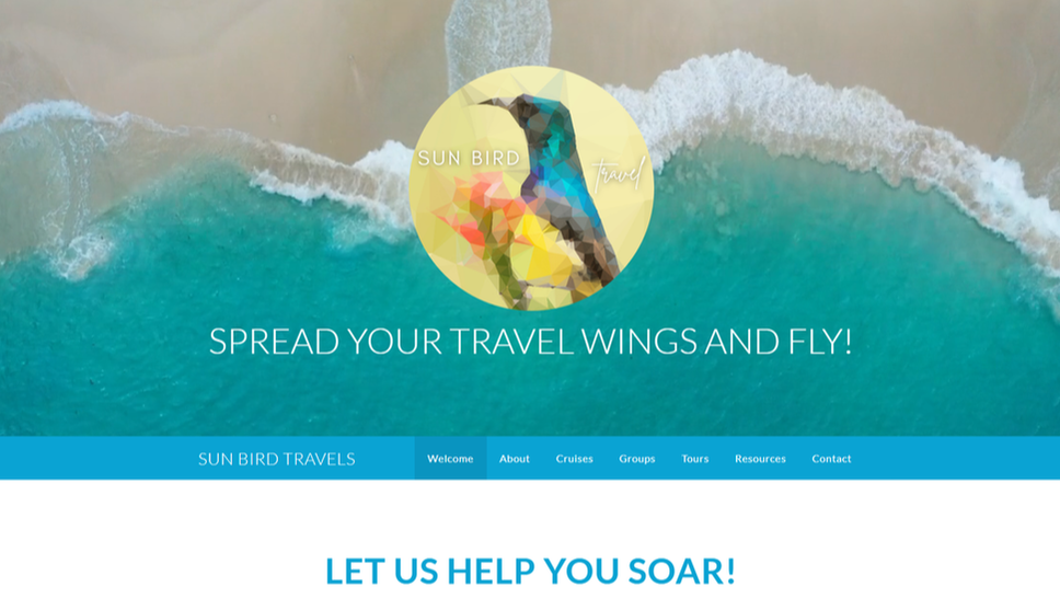 Sun Bird Travels homepage