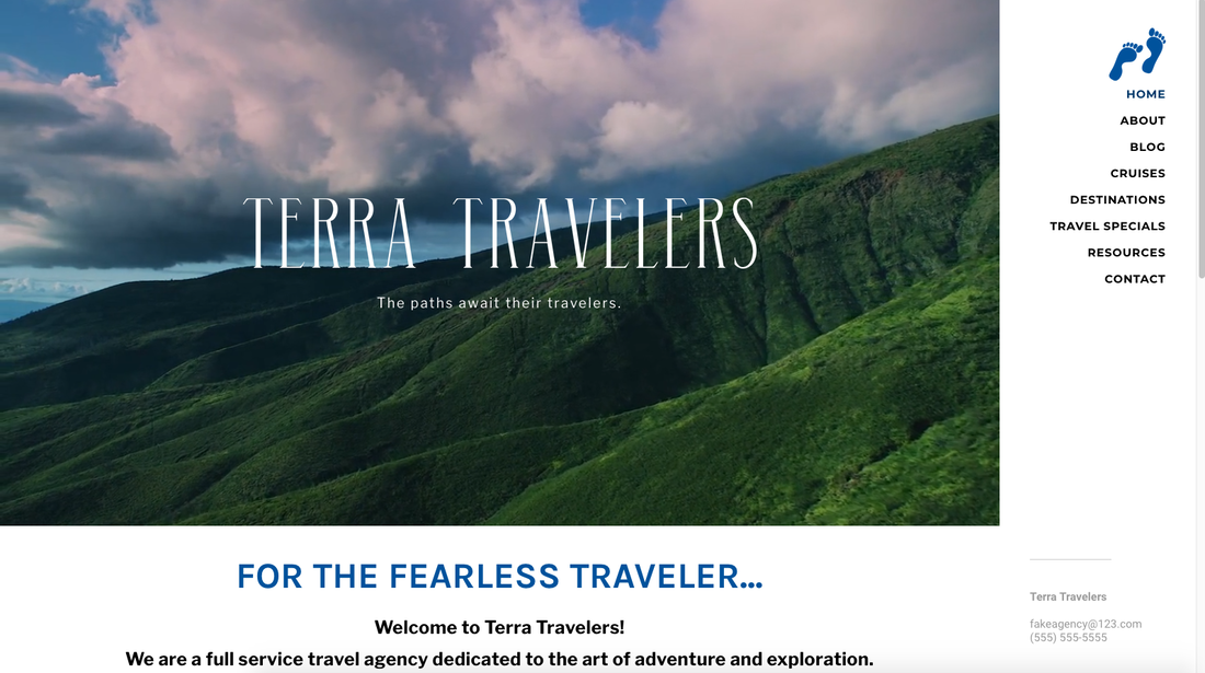 Terra Travelers homepage