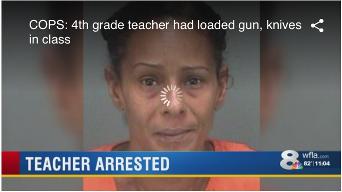 Loaded gun, knives found in 4th grade Pinellas teacher’s backpack, cops say